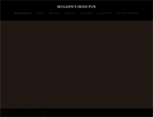 Tablet Screenshot of mcgannsirishpub.com